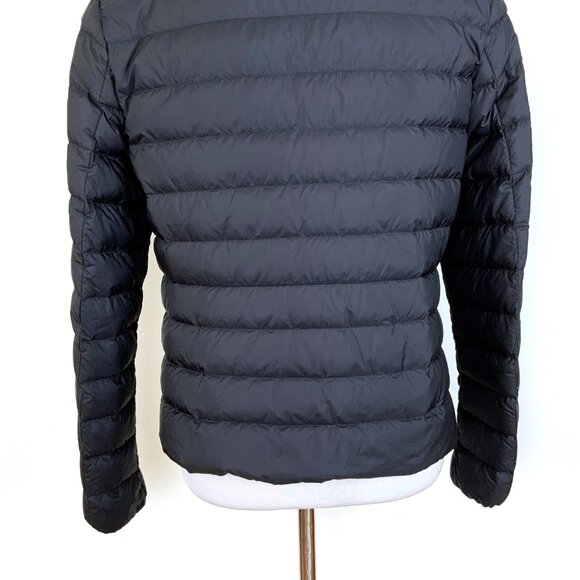 Uniqlo Black Quilted Down Puffer Snap Front Sz M - Picture 11 of 16